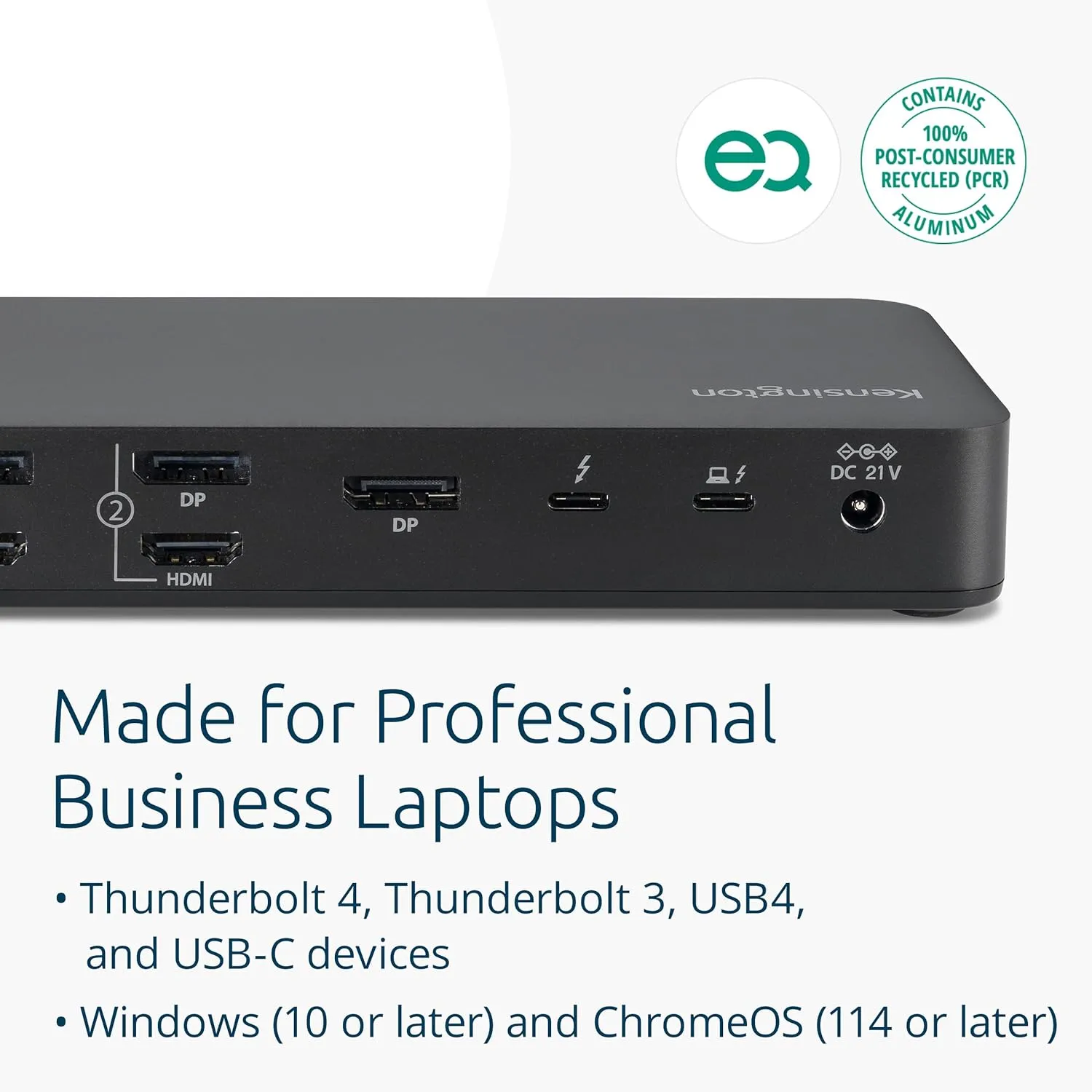 Kensington DisplayLink Docking Station (USB-C / Thunderbolt Compatible)
