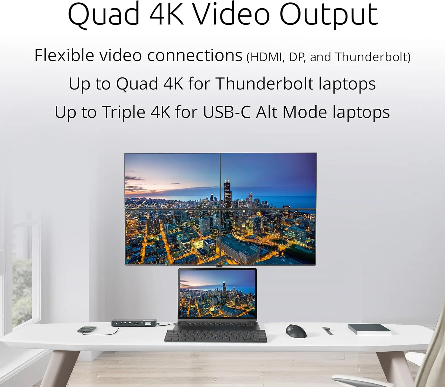Kensington DisplayLink Docking Station (USB-C / Thunderbolt Compatible)