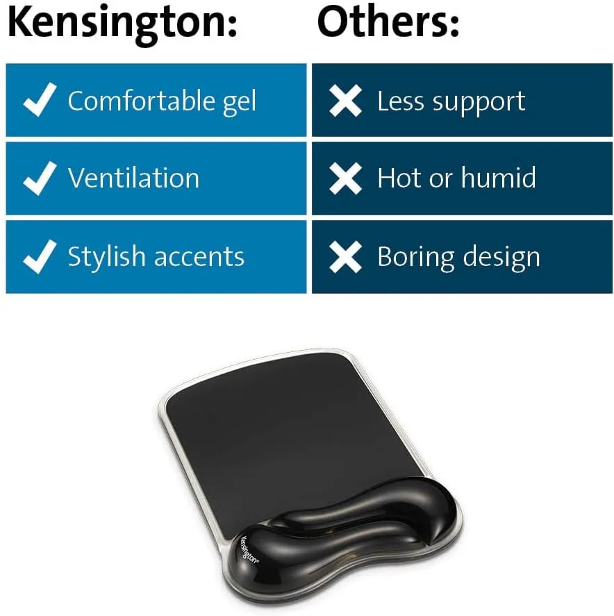 KENSINGTON Duo Gel Mouse & Keyboard Wrist Rests