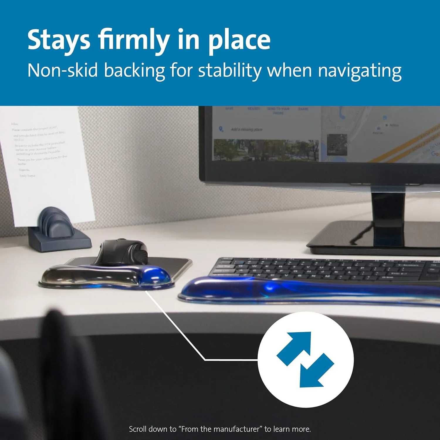 KENSINGTON Duo Gel Mouse & Keyboard Wrist Rests
