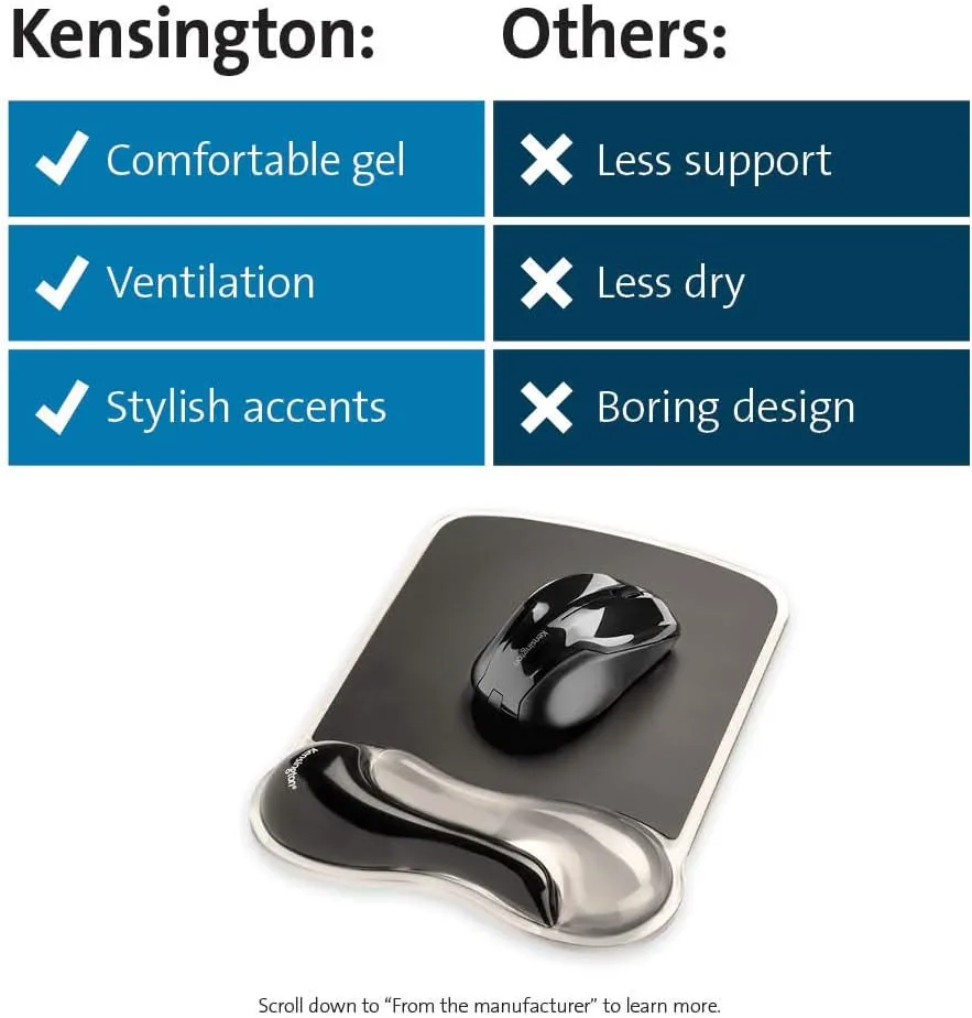 KENSINGTON Duo Gel Mouse & Keyboard Wrist Rests