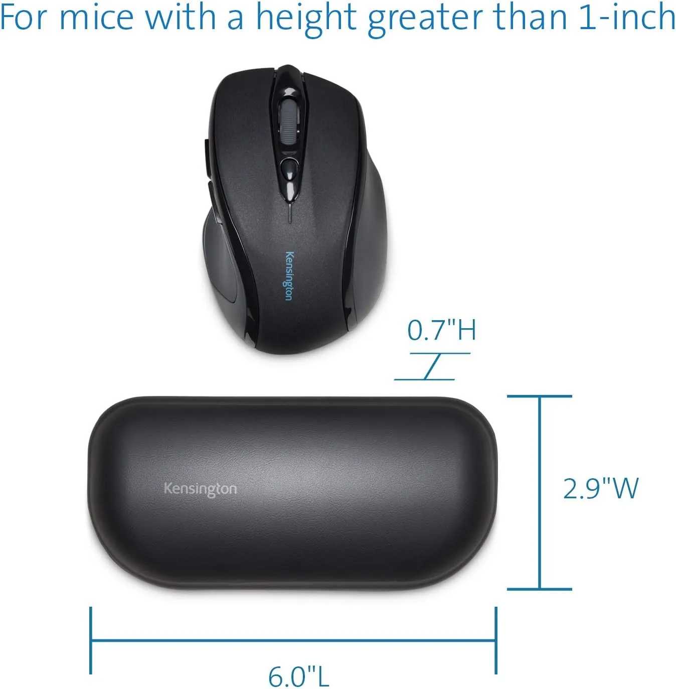 KENSINGTON ErgoSoft Gel Wrist Rest for Keyboard & Mouse