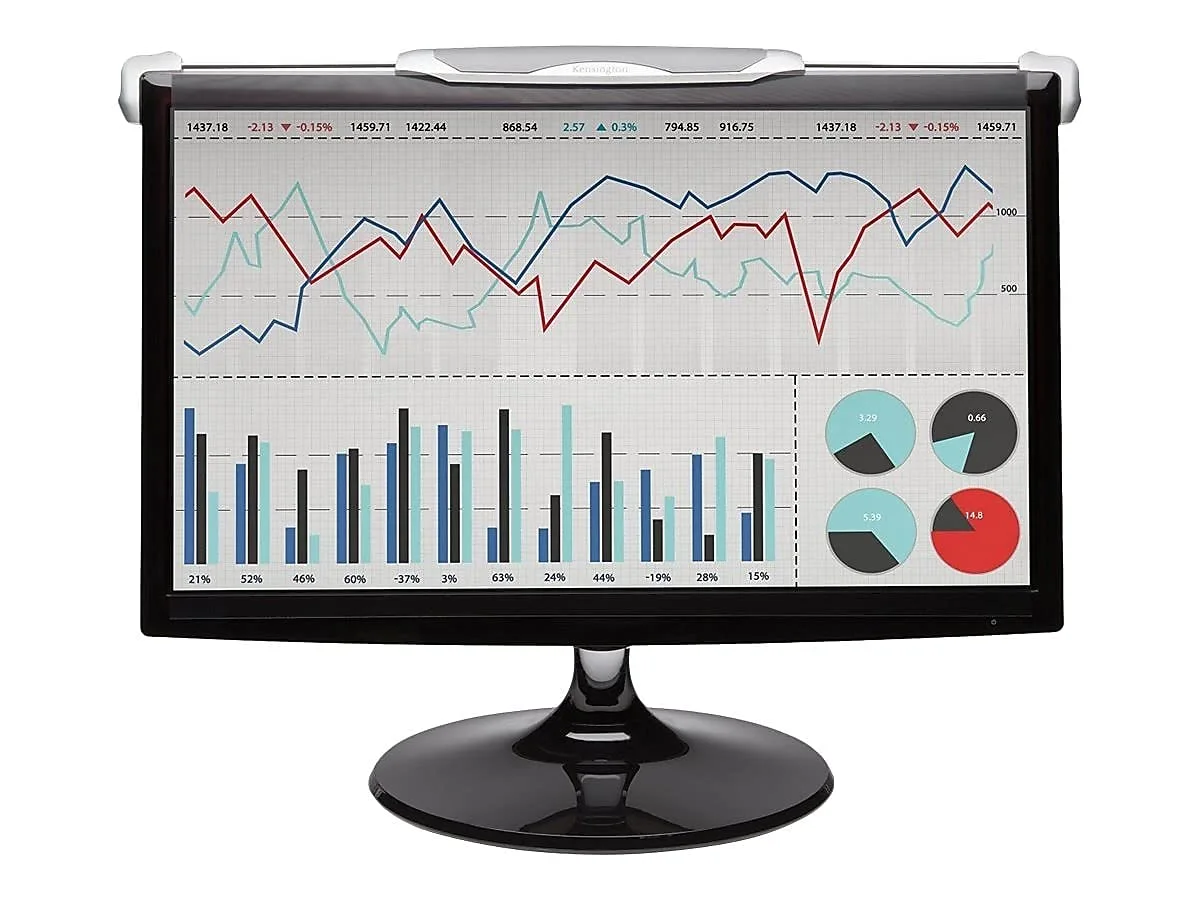 Kensington FS240 Snap2 Privacy Screen for 22–24" Widescreen Monitors (K55315WW), Black