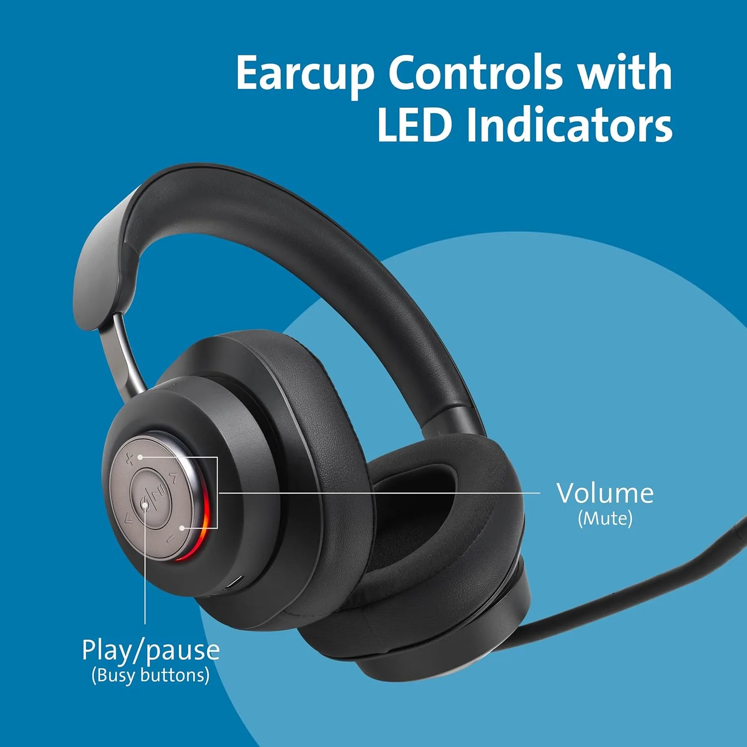 Kensington H3005 Bluetooth Over-Ear Headset, Designed for Microsoft Surface (K83456WW)