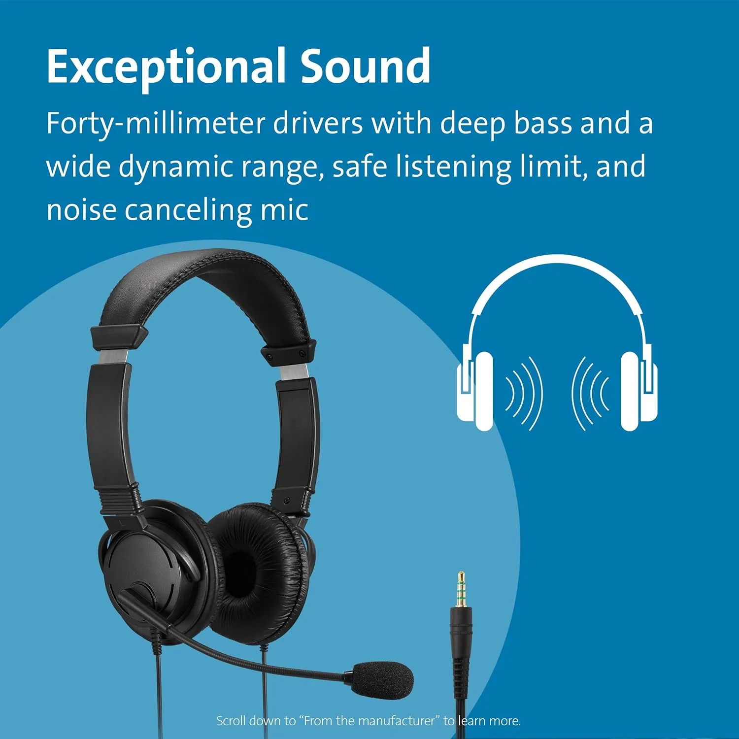 KENSINGTON Hi‑Fi Headphones with 3.5mm Jack