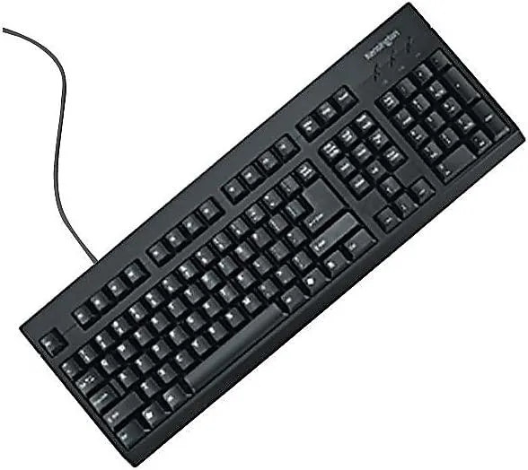 Kensington Keyboard for Life, Model K64370A, Spill-Safe 104-Key USB, Black