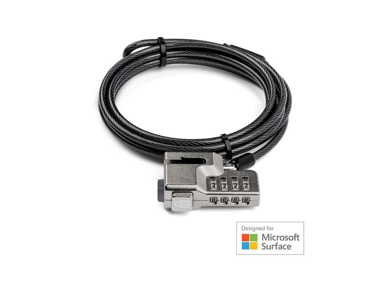 Kensington K68130WW Resettable Combination Cable Lock for Surface Pro