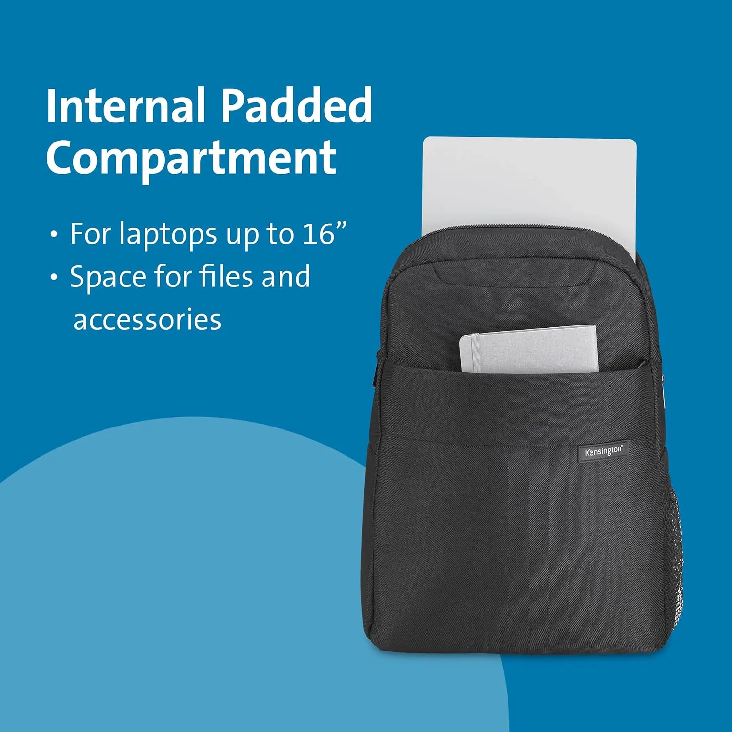KENSINGTON Simply Portable Lite Backpack - Fits up to 16 in Laptop