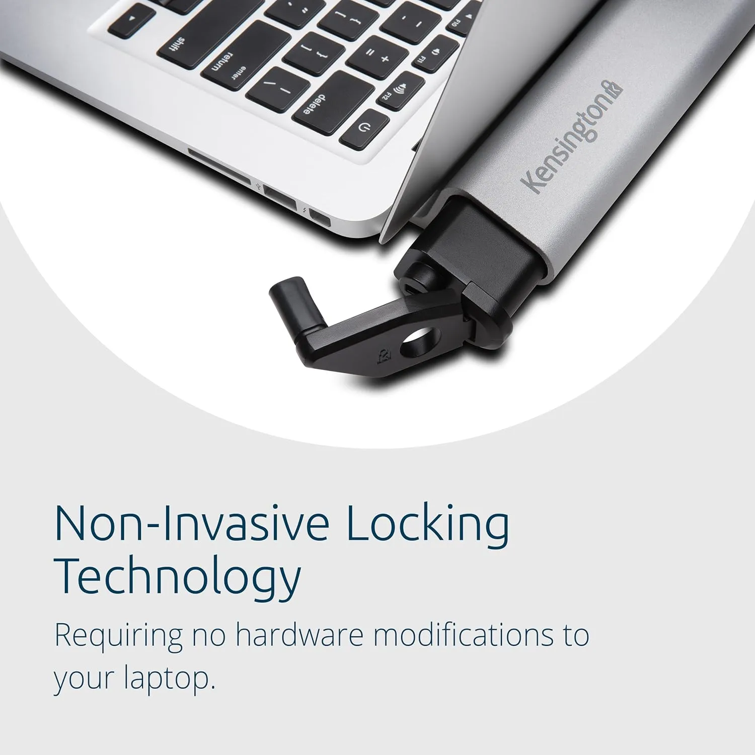Kensington MacBook and Surface Laptop Locking Station with Keyed Lock Cable, Macbook Locks With 6 Foot Cable