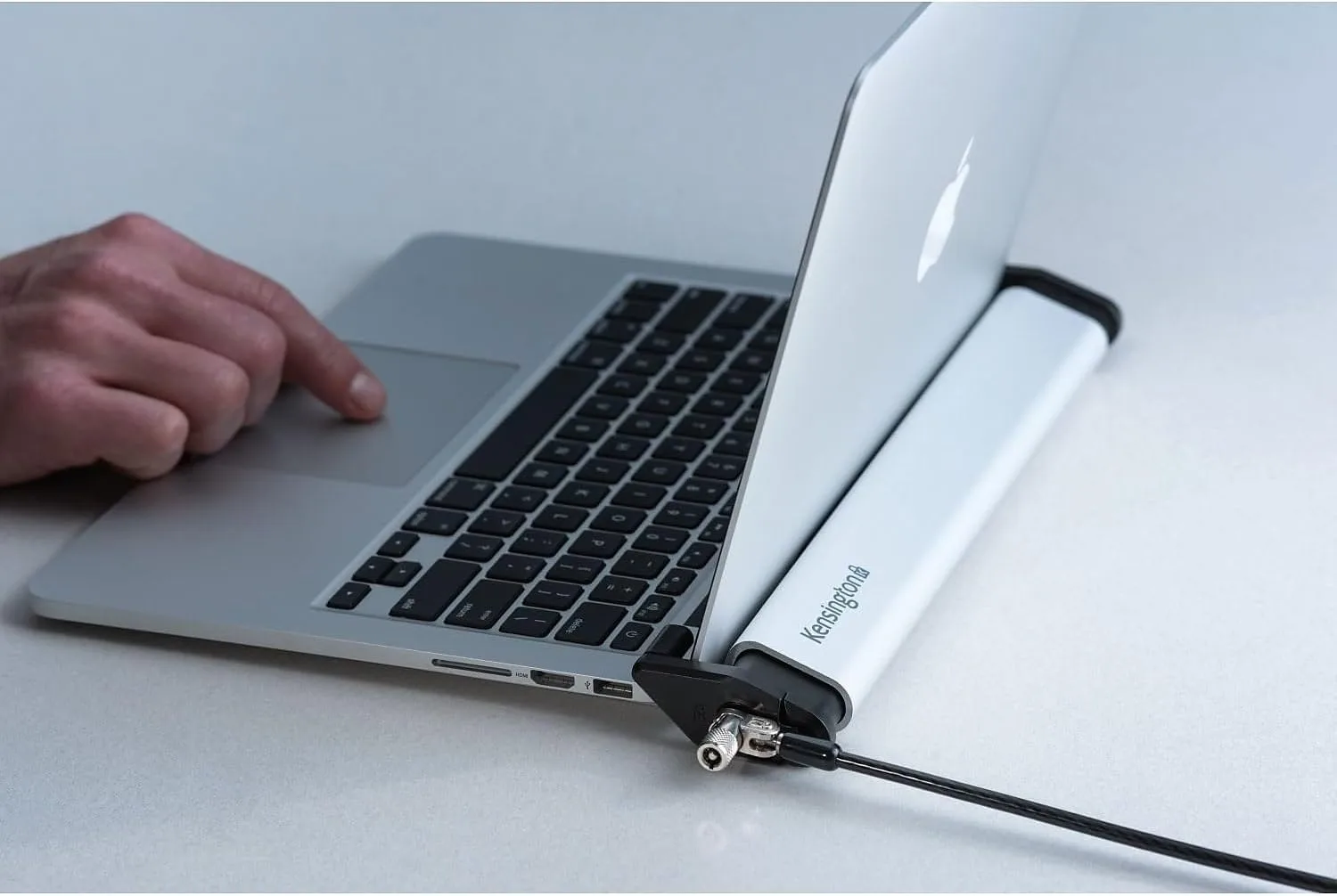 Kensington MacBook and Surface Laptop Locking Station with Keyed Lock Cable, Macbook Locks With 6 Foot Cable