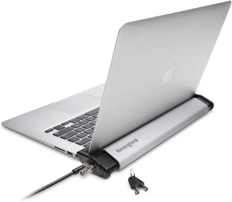 Kensington MacBook and Surface Laptop Locking Station with Keyed Lock Cable, Macbook Locks With 6 Foot Cable