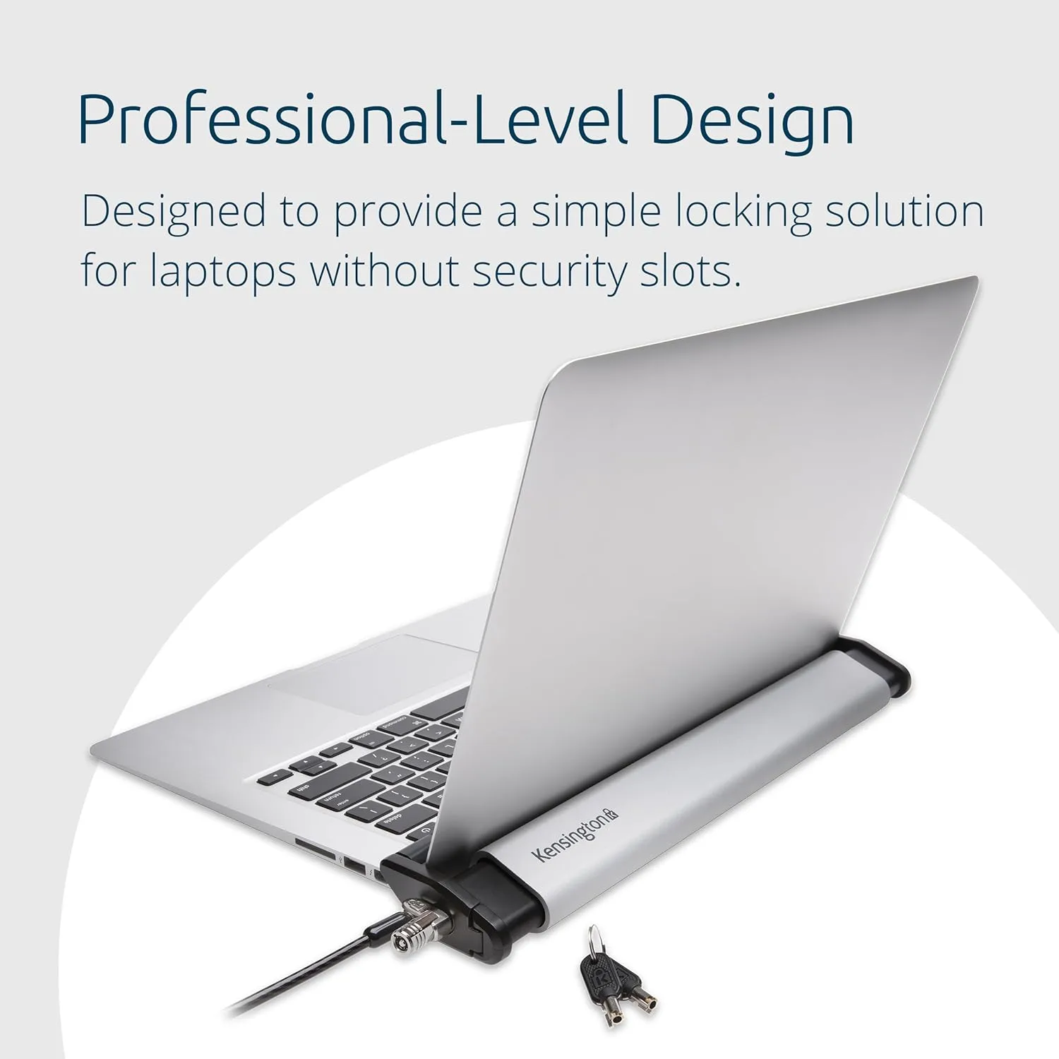 Kensington MacBook and Surface Laptop Locking Station with Keyed Lock Cable, Macbook Locks With 6 Foot Cable