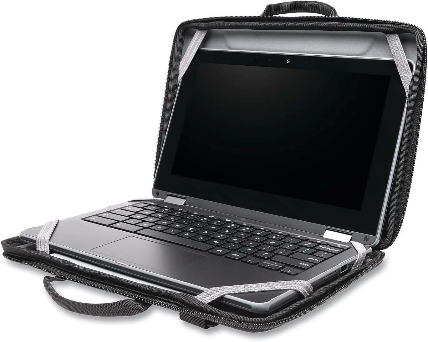 Kensington LS520 Stay-On Laptop Case for 11.6" Chromebooks & Laptops, Water-Resistant, Black