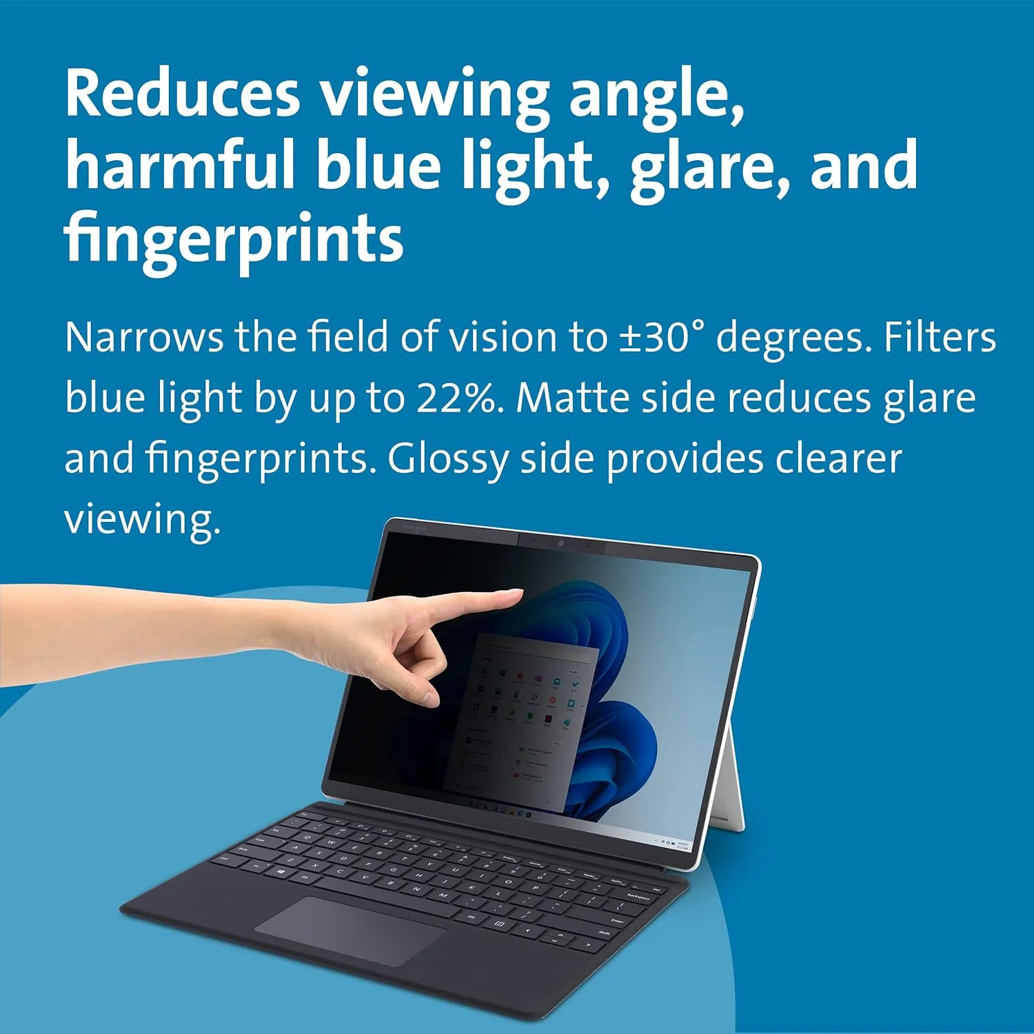 Kensington Surface Pro 11, 10, 9 & 8 Magnetic Privacy Screen (K51700WW)