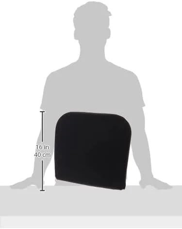 Kensington Memory Foam Backrest, 16 X 12 X 16, Black