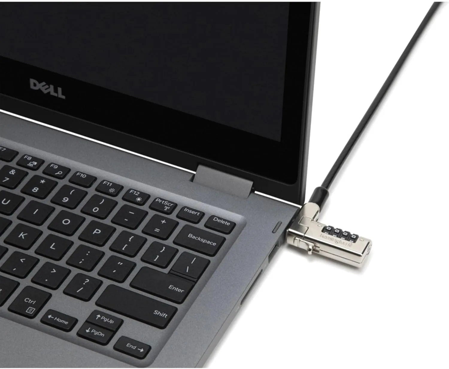 Kensington Slim N17 Combination Laptop Lock for Wedge-Shaped Slot - Security cable lock