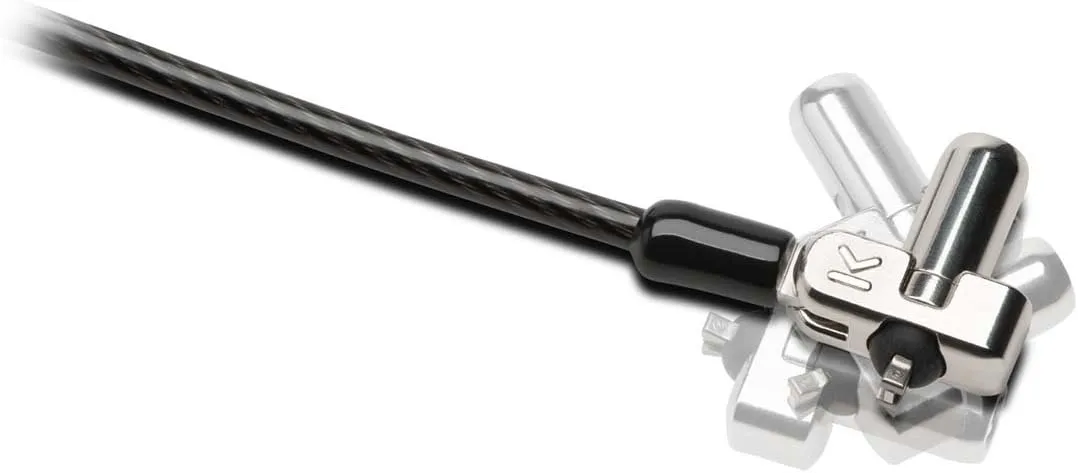 Kensington N17 Keyed Dual Head Laptop Lock for Dell Devices (K67995WW), Black, Silver