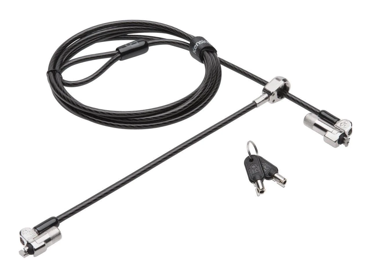 Kensington NanoSaver Keyed Dual Head Laptop Lock for Ultra-Thin Laptops/Tablets and Other Devices (K64448WW)