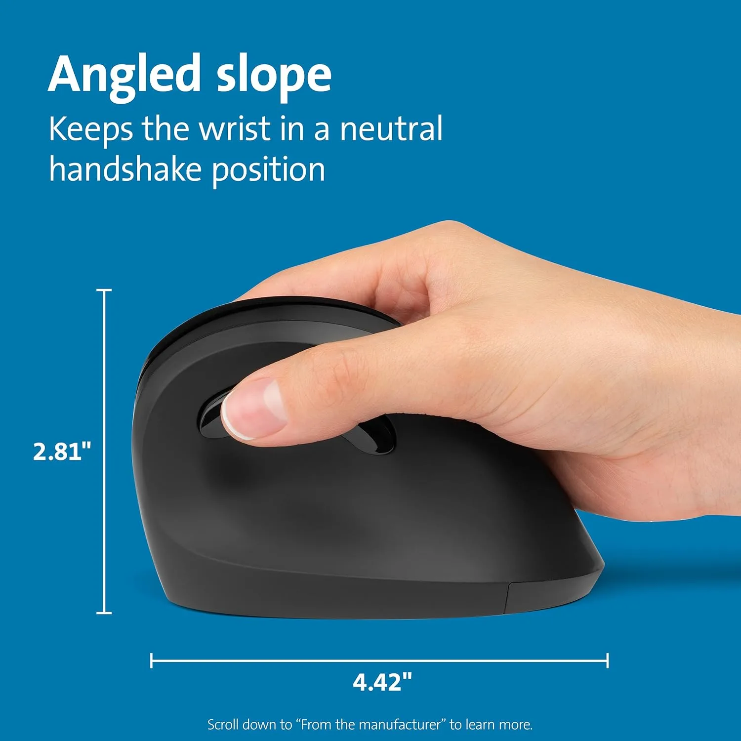 KENSINGTON Pro Fit Ergo Vertical Wireless Mouse