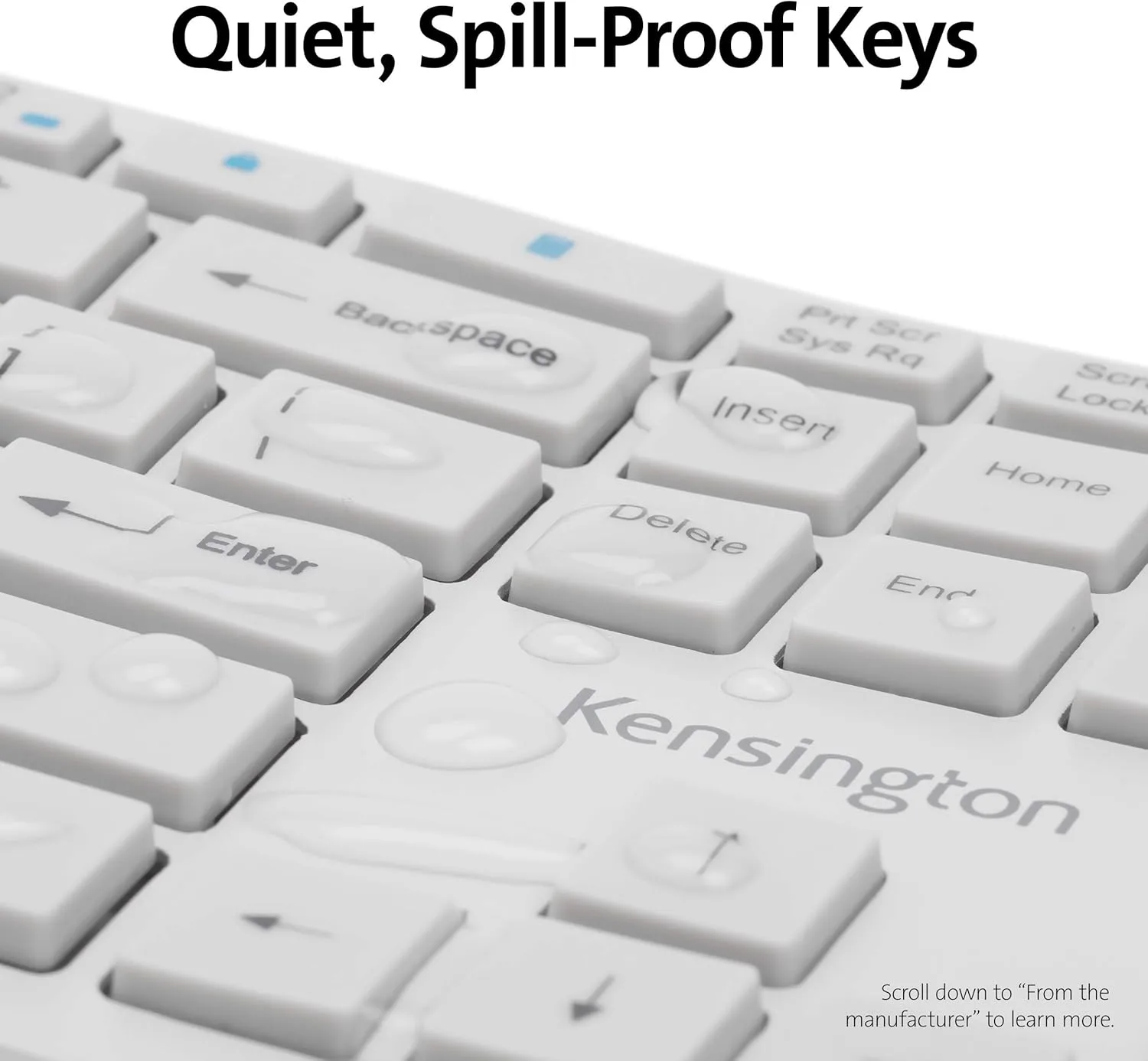 Kensington Pro Fit Ergonomic Wireless Keyboard and Mouse - Grey (K75407US)