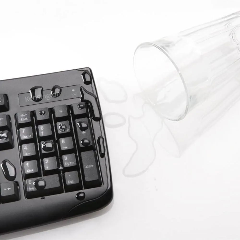 Kensington Pro Fit Wireless Combo Mouse and Keyboard Desktop Set (K72324US), Black