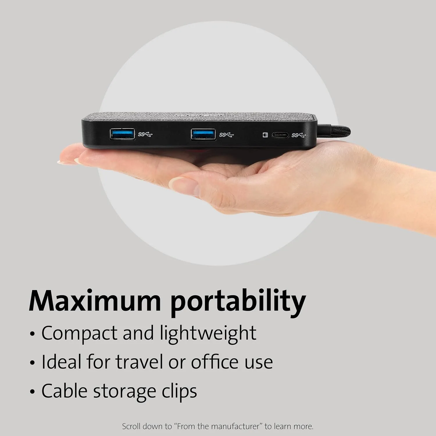 Kensington SD1650P USB-C 4K Docking Station with 100W Power Pass-Through