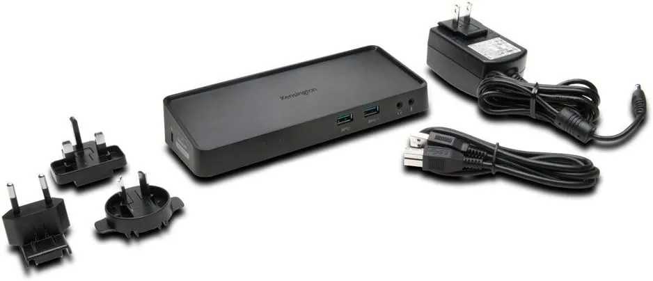 Kensington USB 3.0 Dual Display Docking Station for Windows, Mac OS, Surface Pro & Surface Laptop (K33997WW),Black