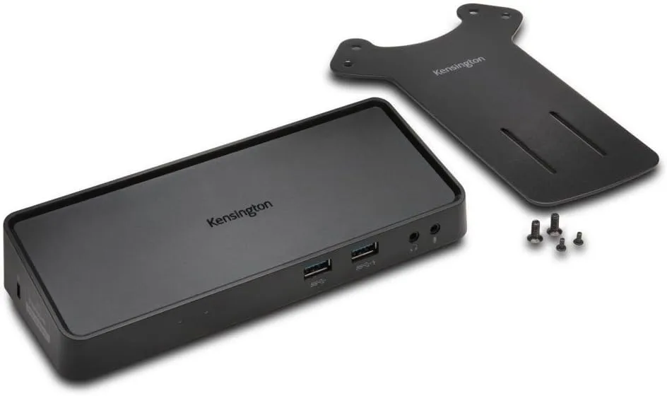 Kensington USB 3.0 Dual Display Docking Station for Windows, Mac OS, Surface Pro & Surface Laptop (K33997WW),Black