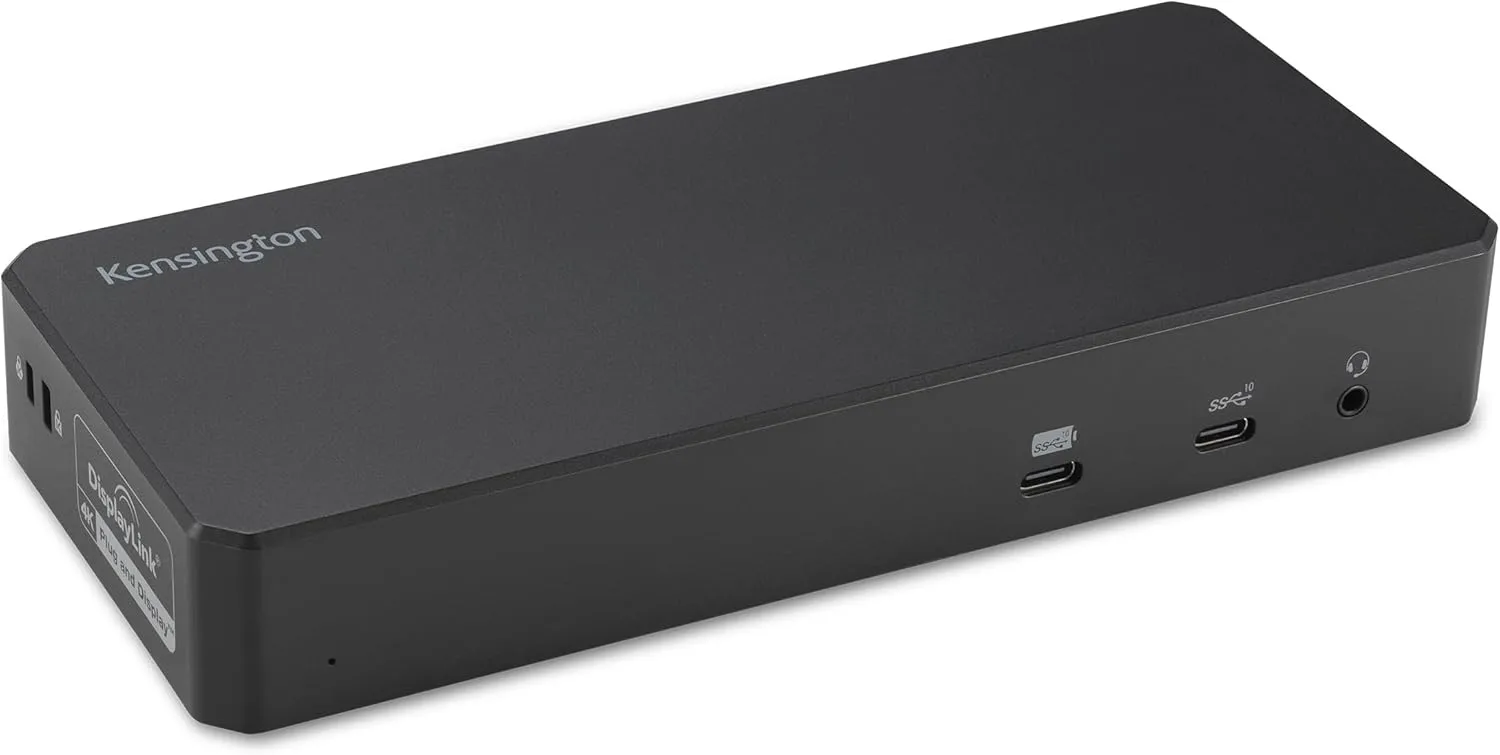 Kensington SD4790P USB-C Quad 4K Displaylink Docking Station, 100W Charging, 3 x DisplayPort, 3 x HDMI