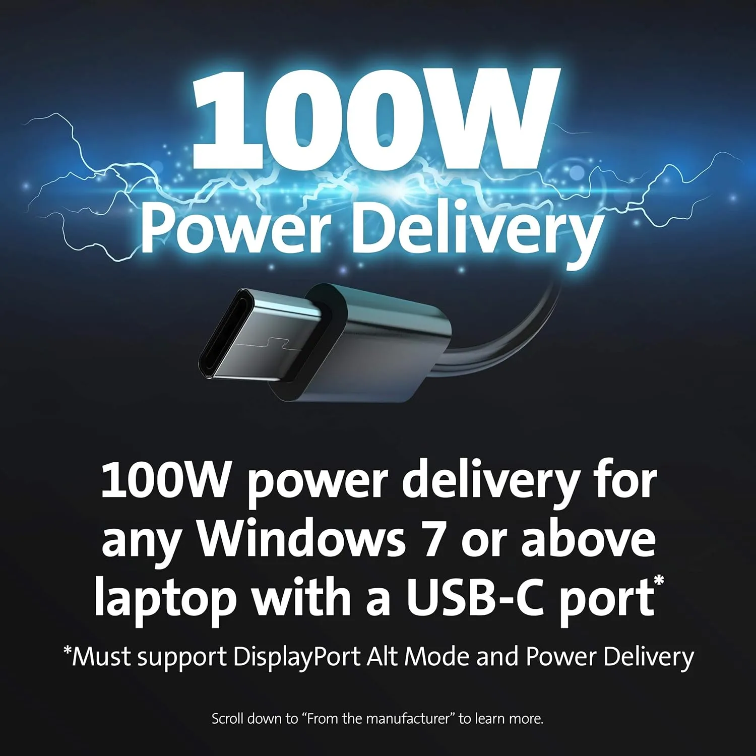 Kensington SD4850P USB-C Docking Station for Dell, HP, Lenovo, Surface, PixelBook, Pixel Slate- Dual 4K Video