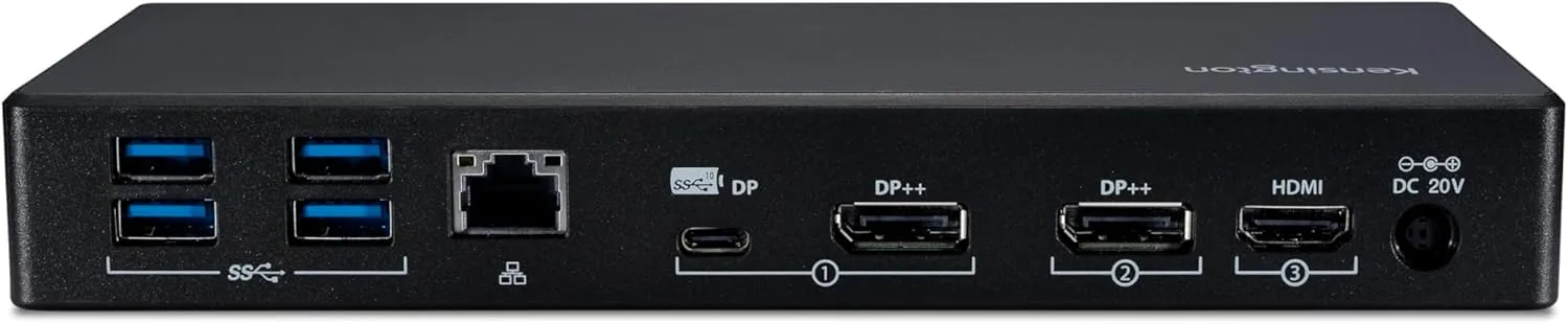 Kensington SD4855P USB-C Dual Display Docking Station (DFS),100W PD - DP++/HDMI (K33575NA)