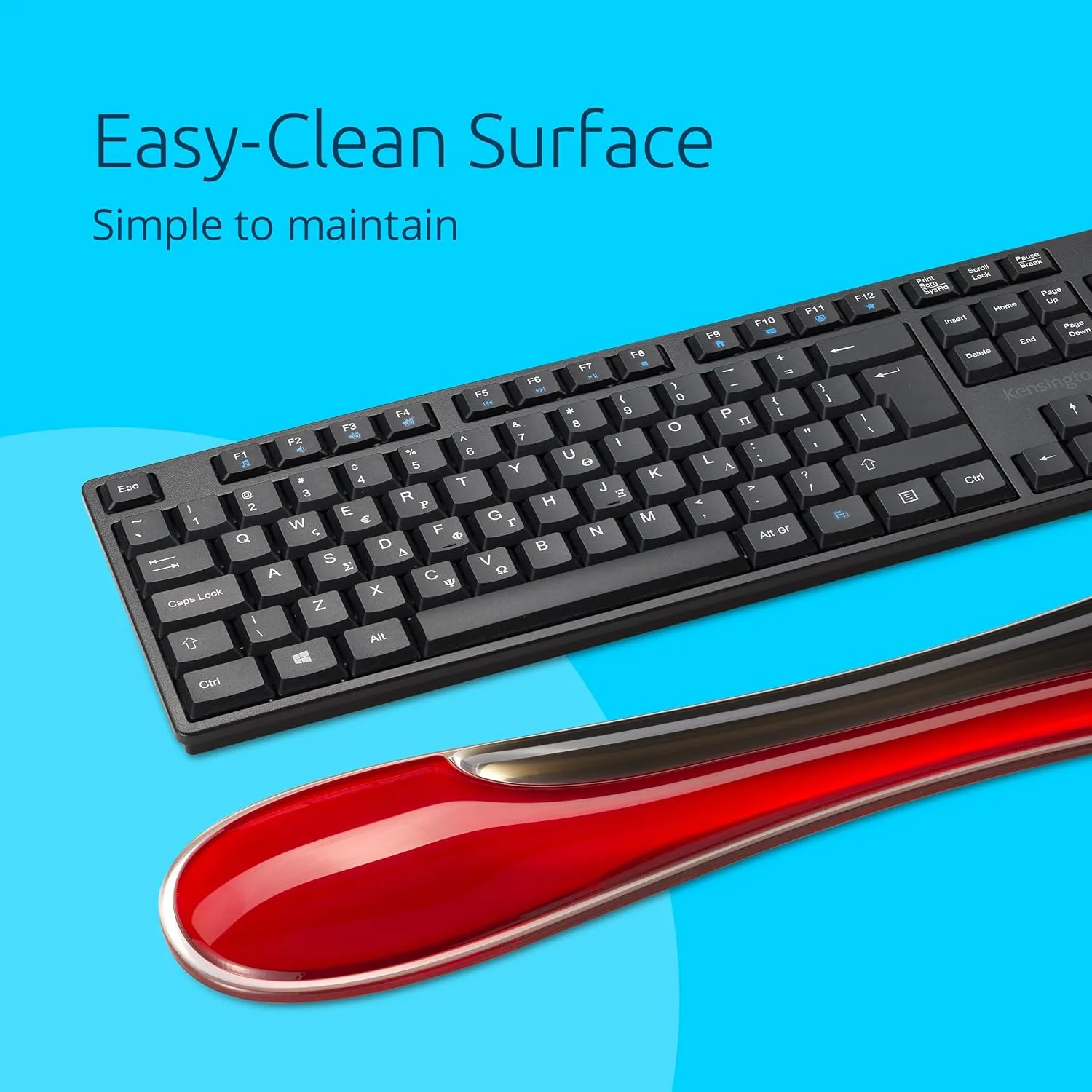 Kensington Slim Duo Gel Wrist Rest for Low-Profile Keyboards, Mice & Trackballs