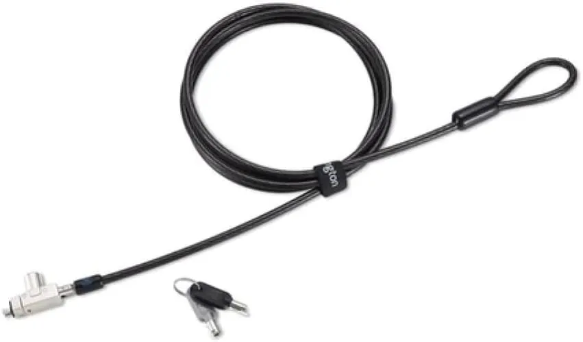 Kensington Slim N17 2.0 Keyed Laptop Lock for Wedge-Shaped Slots - Master Keyed On Demand