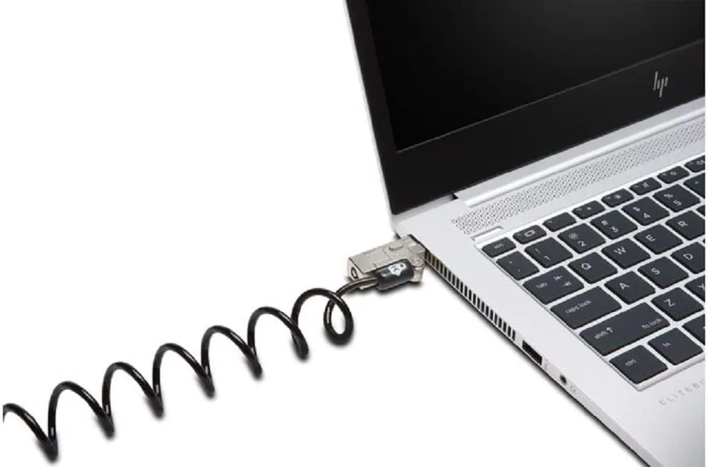 Kensington Slim NanoSaver 2.0 Portable Laptop Lock with Key, Self-retracting, Lockable, Flat Thin Profile, Universal Fit
