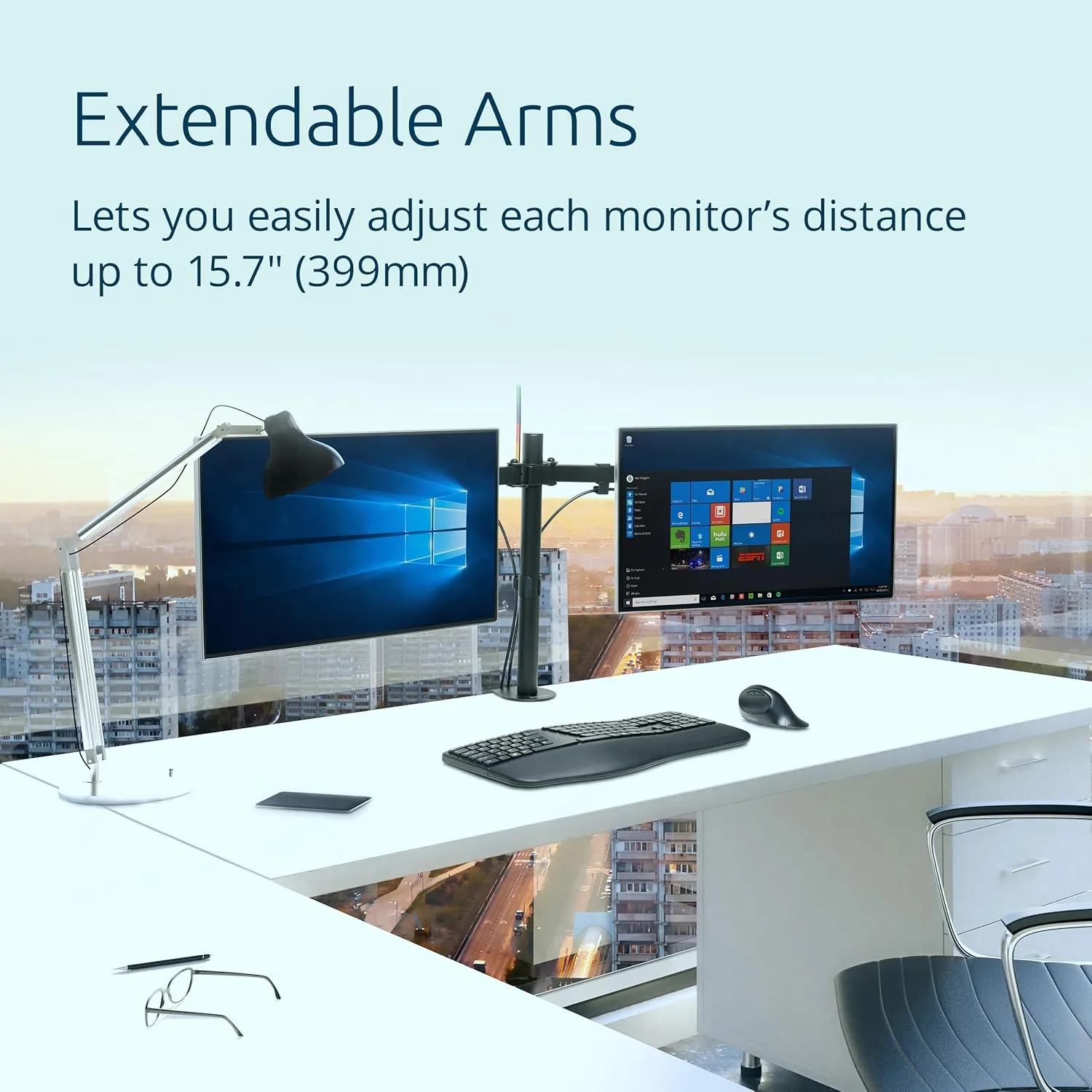 KENSINGTON SmartFit Ergo Monitor Arm Desk Mount