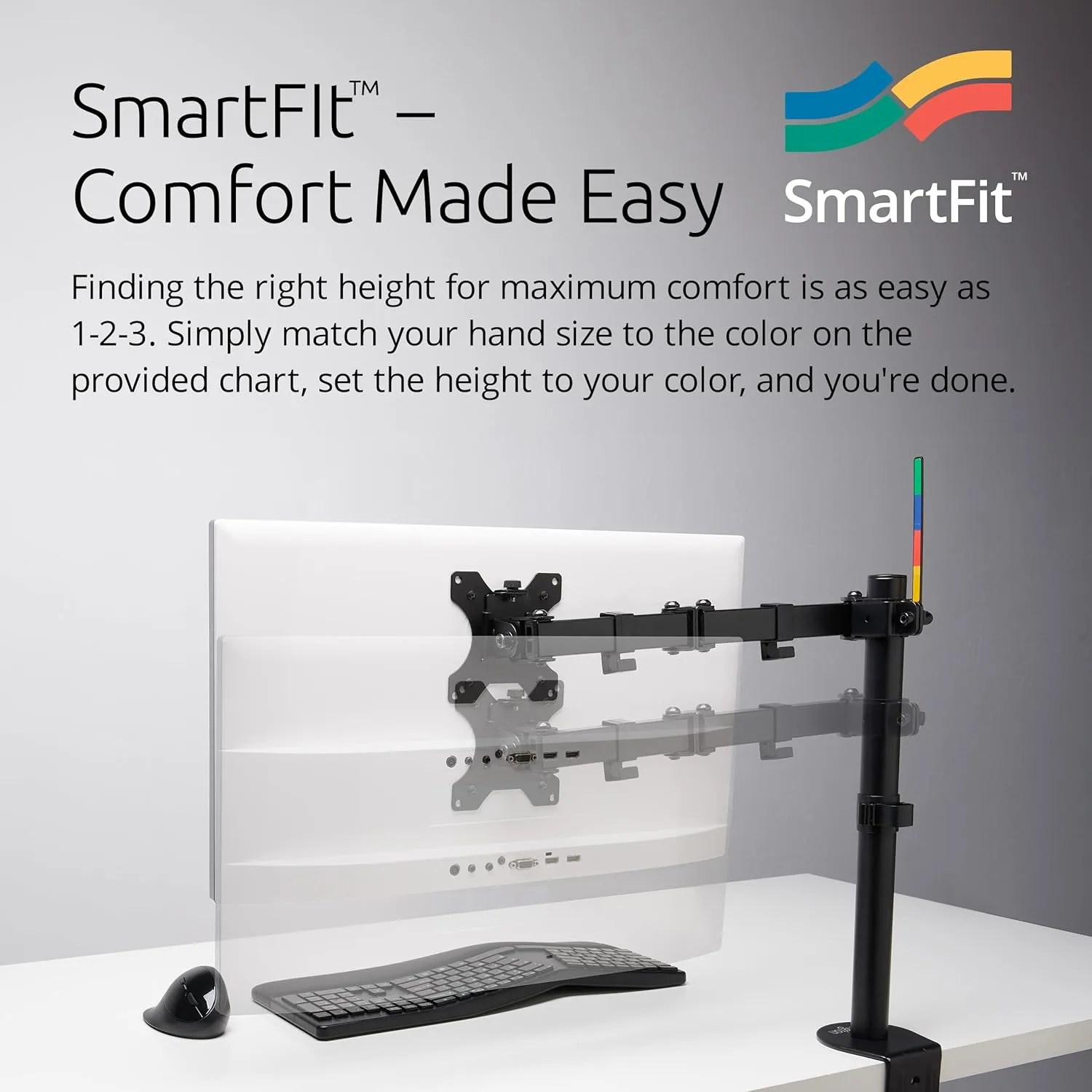 KENSINGTON SmartFit Ergo Monitor Arm Desk Mount