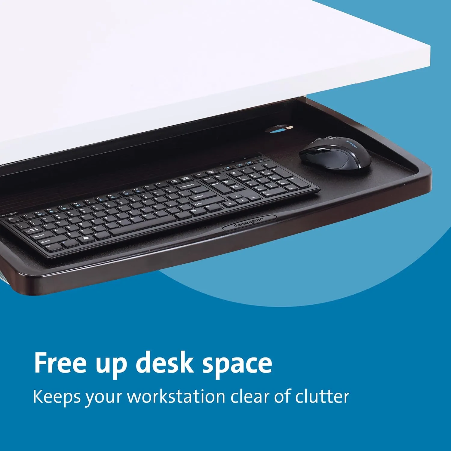 Kensington Keyboard Tray Under Desk, SmartFit Ergonomic Slide-Out Keyboard Drawer with Cable Management