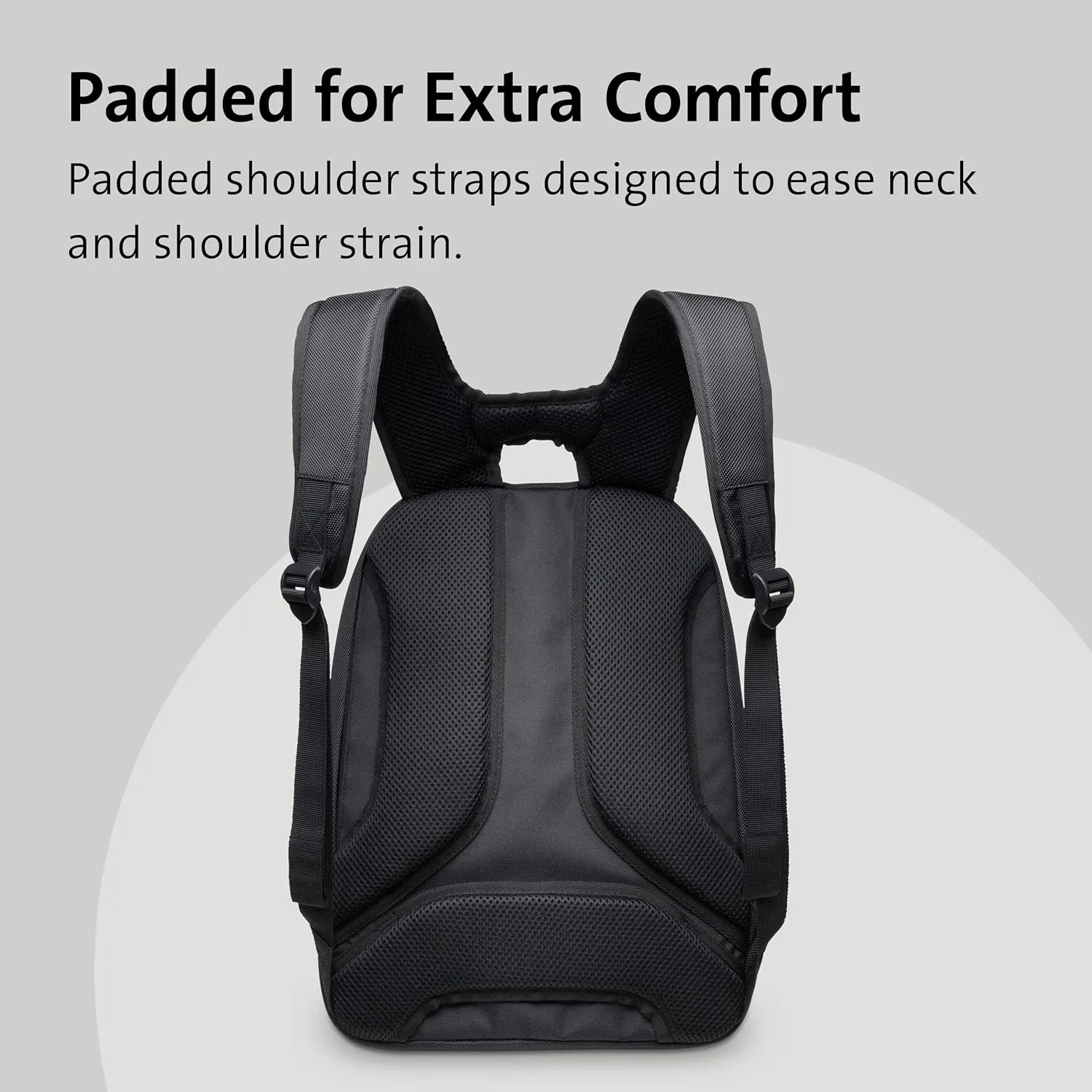 KENSINGTON Laptop Backpack — Padded Shoulder Straps, Side Pocket