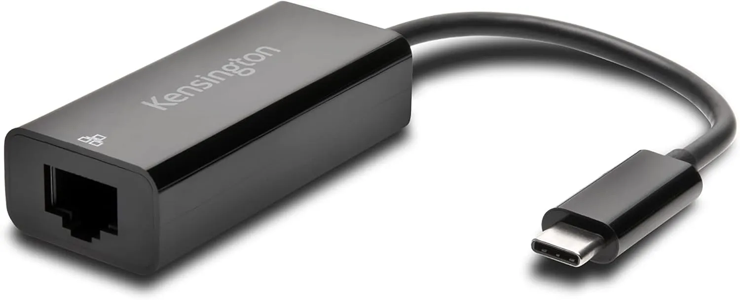 Kensington USB-C to Gigabit Ethernet Adapter (K33475WW),Black