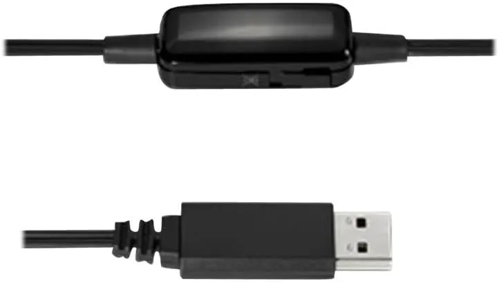 Kensington Hi-Fi USB Headphones with Mic & Volume Control Button (K33065WW) USB-A