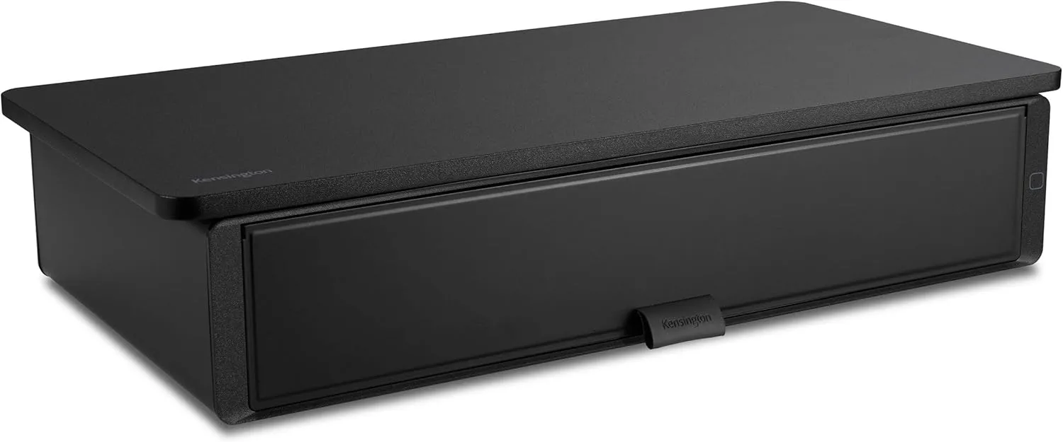 Kensington Monitor Stand Riser UVStand™ with UV Disinfection Compartment, Computer Monitor Stand with Storage Drawer