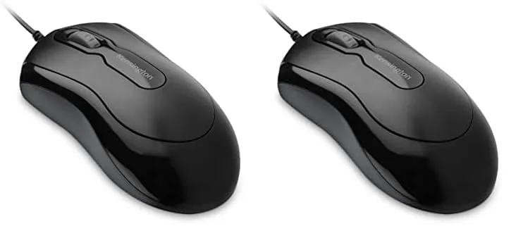 Kensington Mouse-in-a-Box Wired USB Mouse (K72356US), Black (Pack of 2)