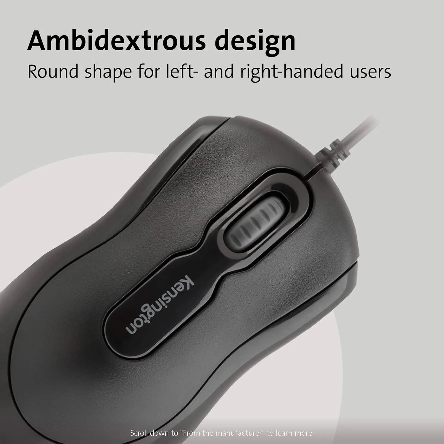 Kensington Mouse-in-a-Box Wired USB Mouse (K72356US), Black (Pack of 2)