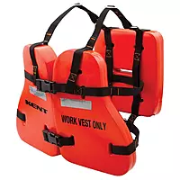 KENT Life Jacket One Size Orange - Work Vest, 17.5 lb Buoyancy