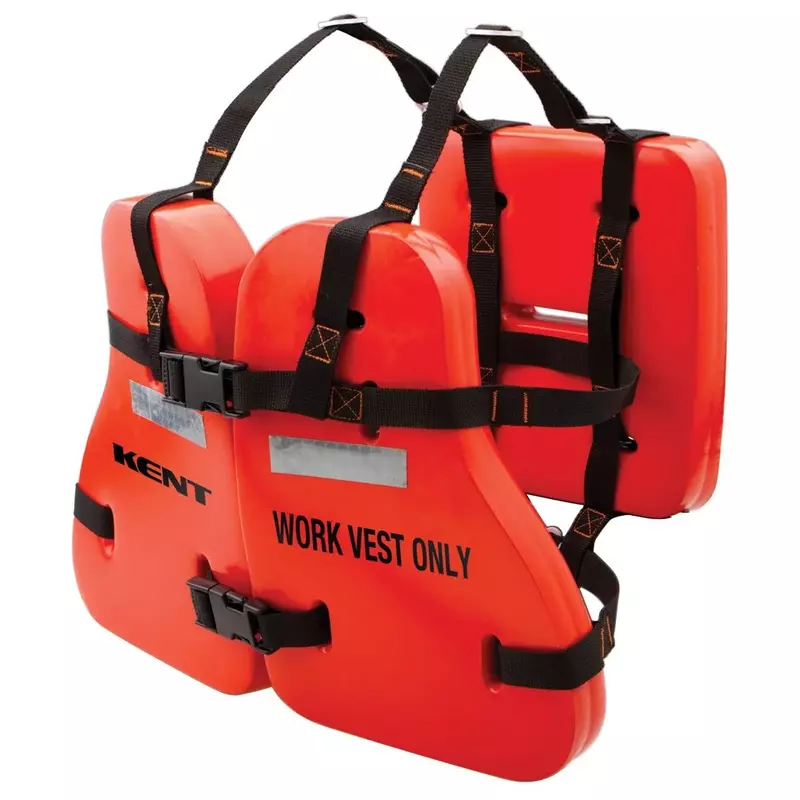 KENT Life Jacket One Size Orange - Work Vest, 17.5 lb Buoyancy
