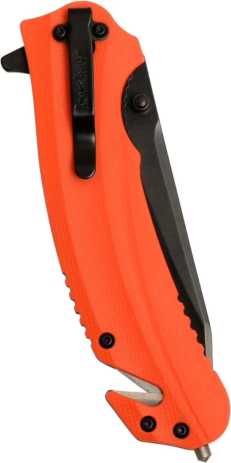KERSHAW Barricade Folding Rescue Pocket Knife