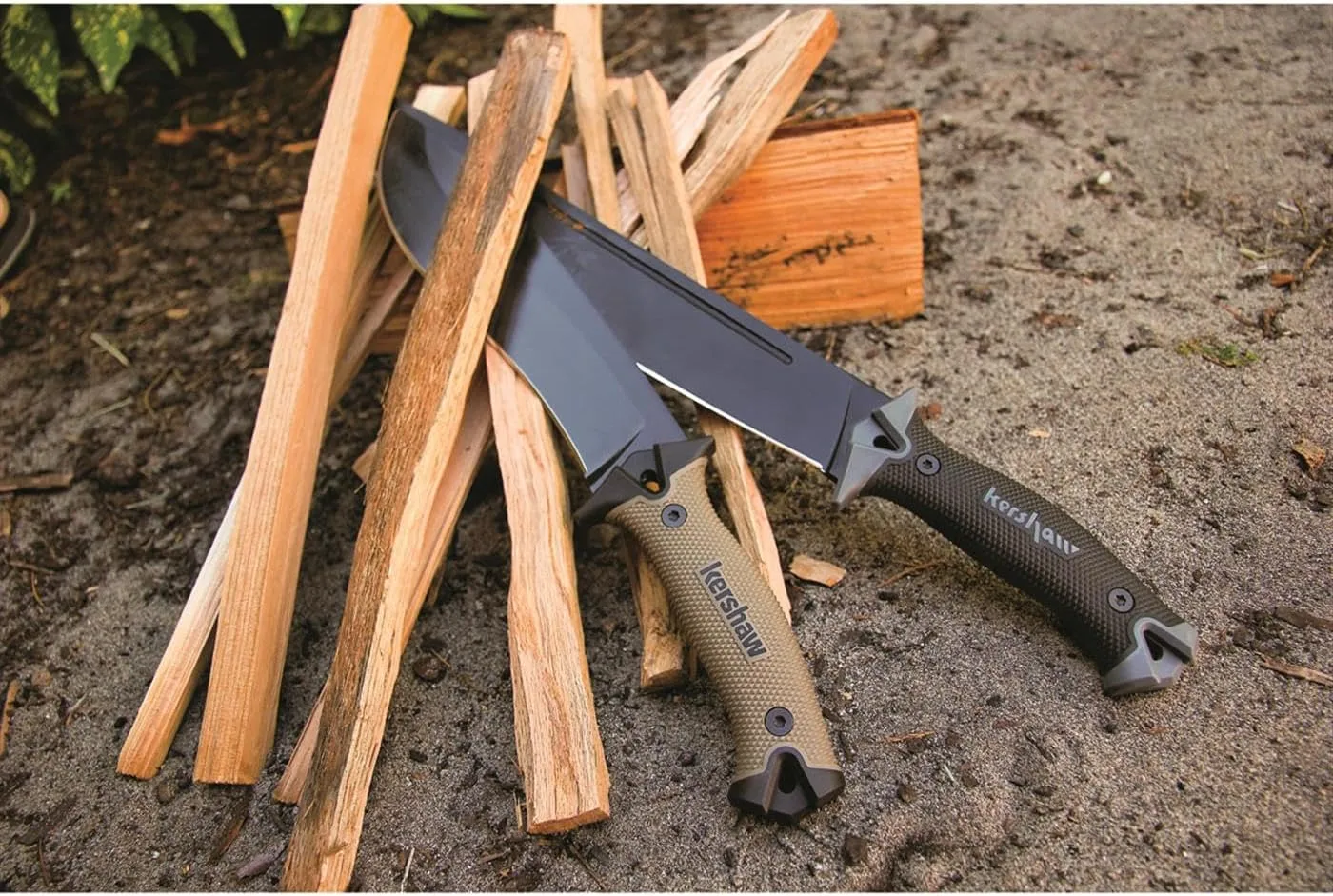 KERSHAW Camp 10 Machete, Fixed Blade Knife with Sheath