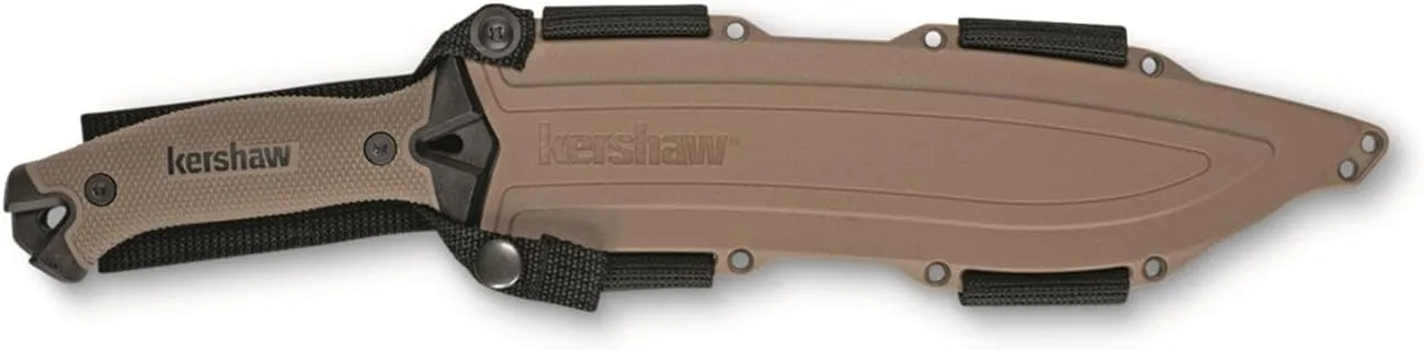 KERSHAW Camp 10 Machete, Fixed Blade Knife with Sheath