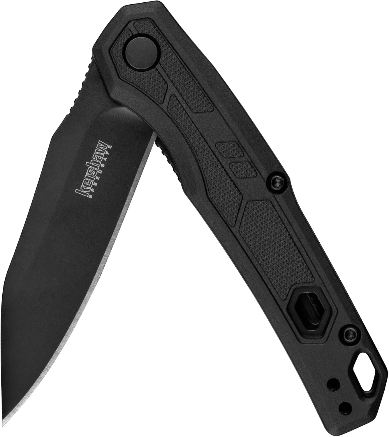Kershaw Monitor Folding Pocket Knife, 3 Inch Black Blade with D2 Steel, DuraLock Locking Mechanism