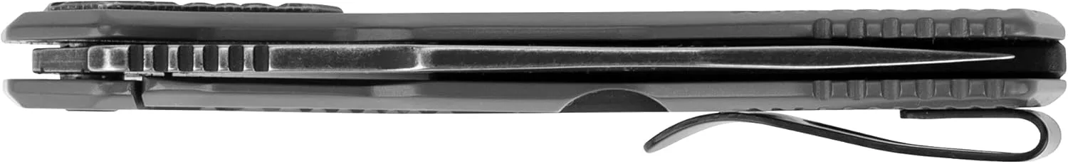 Kershaw Cannonball Pocket Knife, 3.5" D2 Carbon Steel Drop Point Blade, assisted opening with Flipper, Frame Lock, EDC